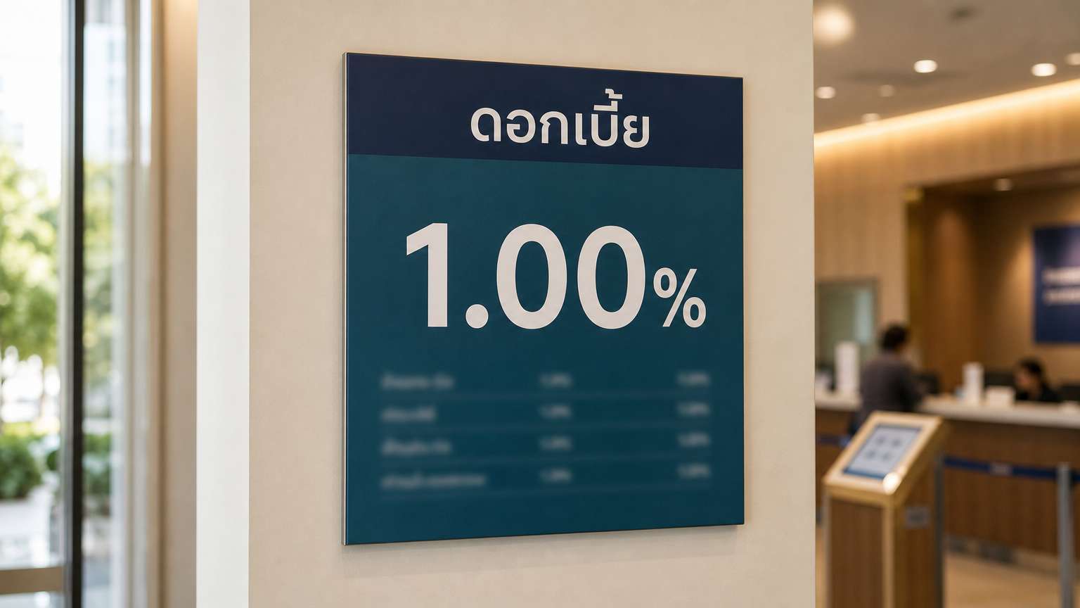 ดอกเบี้ยนโยบายคืออะไร ขึ้นหรือลงกระทบหนี้และเงินฝากอย่างไร ตอนนี้อยู่ที่ 1%